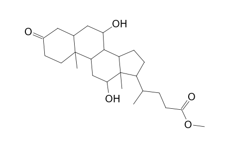 5.alpha.-Cholan-24-oic acid, 7.alpha.,12.alpha.-dihydroxy-3-oxo-, methyl ester