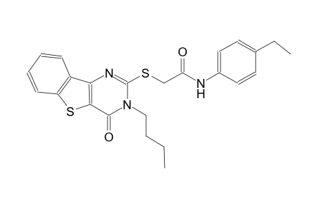 2-[(3-butyl-4-oxo-3,4-dihydro[1]benzothieno[3,2-d]pyrimidin-2-yl)sulfanyl]-N-(4-ethylphenyl)acetamide