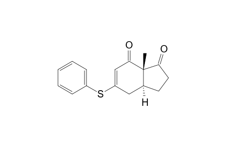 1H-Indene-1,7(4H)-dione, 2,3,3a,7a-tetrahydro-7a-methyl-5-(phenylthio)-, trans-