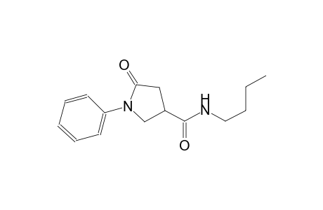 N-butyl-5-oxo-1-phenyl-3-pyrrolidinecarboxamide