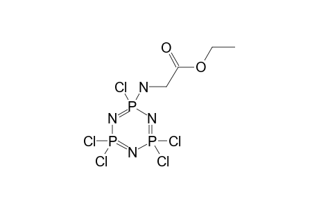 ethyl 2-[(2,4,4,6,6-pentachloro-1,3,5-triaza-2$l^{5},4$l^{5},6$l^{5}-triphosphacyclohexa-1,3,5-trien-2-yl)amino]acetate