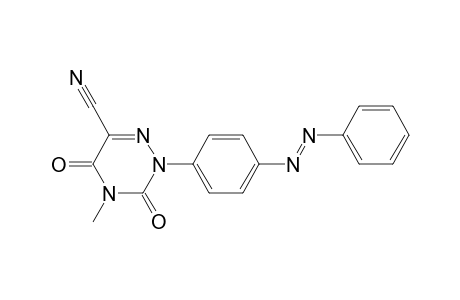1,2,4-Triazine-6-carbonitrile, 2,3,4,5-tetrahydro-4-methyl-3,5-dioxo-2-[4-(phenylazo)phenyl]-