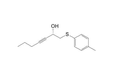 (S)-1-(p-Tolylsulfenyl)-3-heptyn-2-ol
