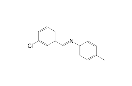 N-[(E)-(3-chlorophenyl)methylidene]-4-methylaniline