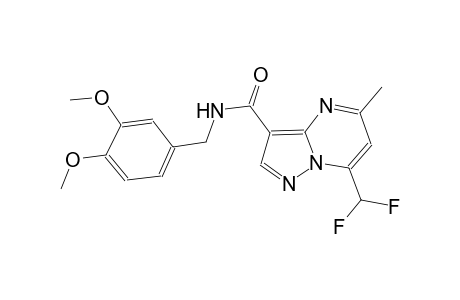 7-(difluoromethyl)-N-(3,4-dimethoxybenzyl)-5-methylpyrazolo[1,5-a]pyrimidine-3-carboxamide