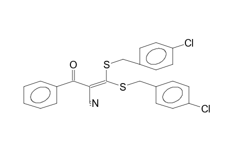 3,3-Bis(4-chloro-benzylthio)-2-cyano-1-phenyl-prop-2-en-1-one