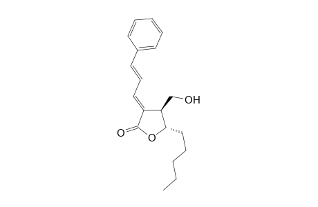 .alpha.(E)-(3-Phenylpropenylidene)-.beta.-(hydroxymethyl)-.gamma.-pentyl-.gamma.-butyrolactone