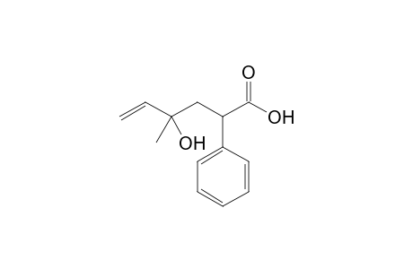 4-Hydroxy-4-methyl-2-phenylhex-5-enoic acid