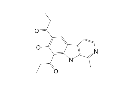 10,12-DIPROPIONYL-11-HYDROXY-3-METHYL-BETA-CARBOLINE