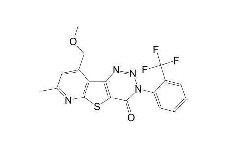 9-(methoxymethyl)-7-methyl-3-[2-(trifluoromethyl)phenyl]pyrido[3',2':4,5]thieno[3,2-d][1,2,3]triazin-4(3H)-one