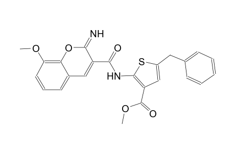 methyl 5-benzyl-2-{[(2-imino-8-methoxy-2H-chromen-3-yl)carbonyl]amino}-3-thiophenecarboxylate