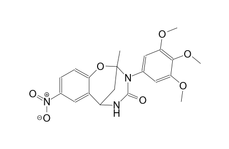 9-methyl-4-nitro-10-(3,4,5-trimethoxyphenyl)-8-oxa-10,12-diazatricyclo[7.3.1.0²,⁷]trideca-2,4,6-trien-11-one