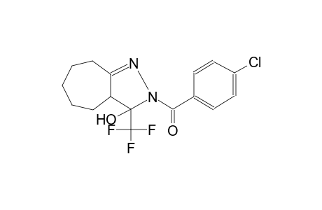 cyclohepta[c]pyrazol-3-ol, 2-(4-chlorobenzoyl)-2,3,3a,4,5,6,7,8-octahydro-3-(trifluoromethyl)-