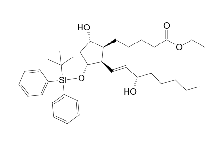 5-[(1S,2R,3R,5S)-3-[tert-butyl(diphenyl)silyl]oxy-5-hydroxy-2-[(E,3S)-3-hydroxyoct-1-enyl]cyclopentyl]pentanoic acid ethyl ester