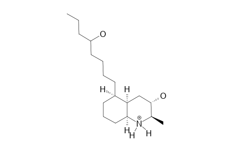 (2R*,3S*,4AR*,5R*,8AS*)-DECAHYDRO-3-HYDROXY-5-(5'-HYDROXYOCTYL)-2-METHYLQUINOLINIUM