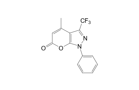 4-methyl-1-phenyl-3-(trifluoromethyl)pyrano[2,3-c]pyrazol-6(1H)-one
