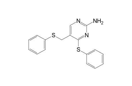 2-amino-4-(phenylthio)-5-[(phenylthio)methyl]pyrimidine