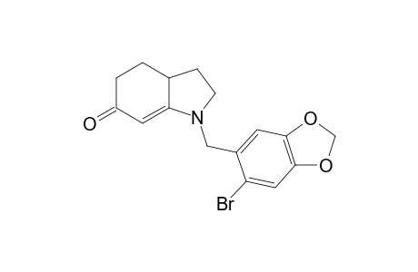 1-(6-bromopiperonyl)-4,5-dihydro-6(3aH)-indolinone