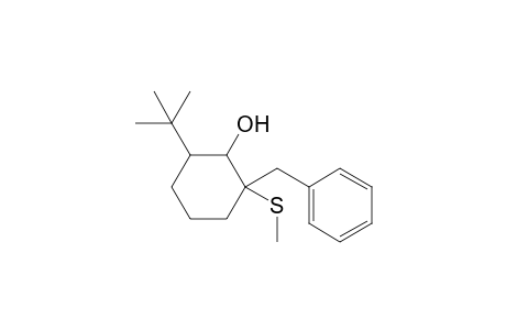 2-Benzyl-6-(t-butyl)-2-(methylthio)cyclohexanol