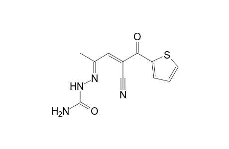 2-[3-Cyano-1-methyl-4-oxo-4-(2-thienyl)-2-butenylidene]-1-hydrazinecarboxamide