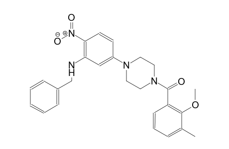 N-benzyl-5-[4-(2-methoxy-3-methylbenzoyl)-1-piperazinyl]-2-nitroaniline