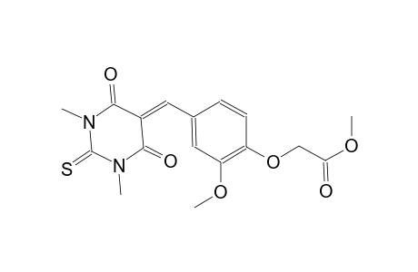 methyl {4-[(1,3-dimethyl-4,6-dioxo-2-thioxotetrahydro-5(2H)-pyrimidinylidene)methyl]-2-methoxyphenoxy}acetate