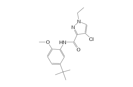 N-(5-tert-butyl-2-methoxyphenyl)-4-chloro-1-ethyl-1H-pyrazole-3-carboxamide