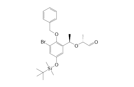(a'R,2R)-2-{2'-(Benzyloxy)-3'-bromo-5'-[(t-butyldimethylsilyl)oxy]-..alpha.'.-methylbenzyloxy}-propanal