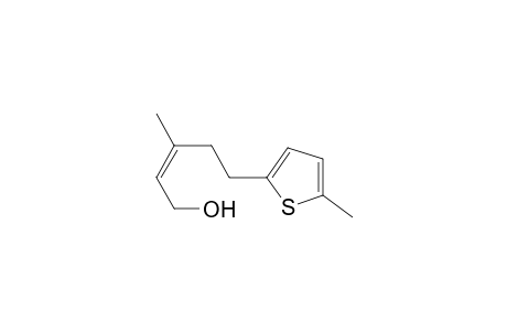 (Z)-3-Methyl-5-(5-methyl-thiophen-2-yl)pent-2-en-1-ol