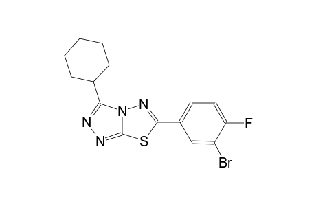 [1,2,4]triazolo[3,4-b][1,3,4]thiadiazole, 6-(3-bromo-4-fluorophenyl)-3-cyclohexyl-