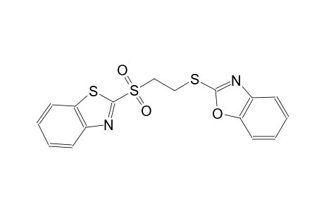 2-{[2-(1,3-benzothiazol-2-ylsulfonyl)ethyl]sulfanyl}-1,3-benzoxazole