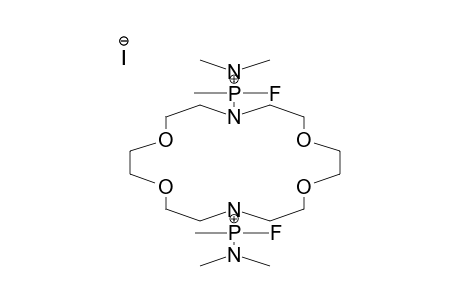 N,N'-BIS[METHYL(DIMETHYLAMIDO)FLUOROPHOSPHONIO]-DIAZA-18-CROWN-6DIIODIDE