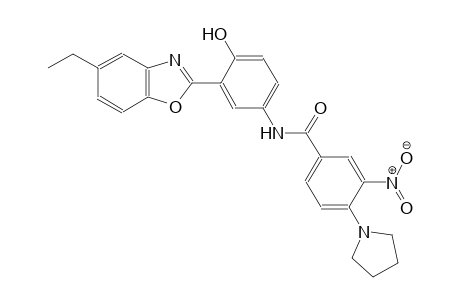 benzamide, N-[3-(5-ethyl-2-benzoxazolyl)-4-hydroxyphenyl]-3-nitro-4-(1-pyrrolidinyl)-