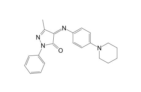 (Z)-3-methyl-1-phenyl-4-((4-(piperidin-1-yl)phenyl)imino)-1H-pyrazol-5(4H)-one