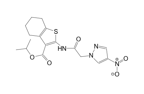 isopropyl 2-{[(4-nitro-1H-pyrazol-1-yl)acetyl]amino}-4,5,6,7-tetrahydro-1-benzothiophene-3-carboxylate