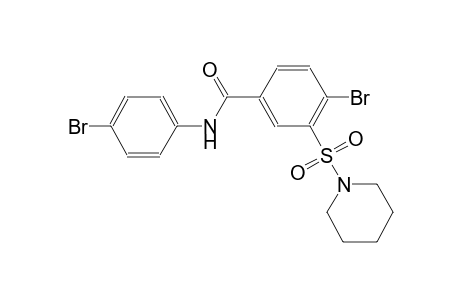 4-bromo-N-(4-bromophenyl)-3-(1-piperidinylsulfonyl)benzamide