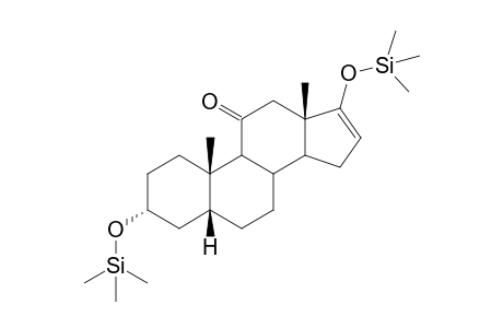 11-Oxo-etiocholanolone 16-enol, O,O'-bis-TMS