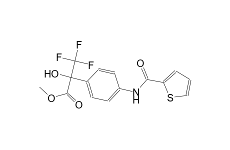 Benzeneacetic acid, .alpha.-hydroxy-4-[(2-thienylcarbonyl)amino]-.alpha.-(trifluoromethyl)-, methyl ester
