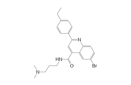 6-bromo-N-[3-(dimethylamino)propyl]-2-(4-ethylphenyl)-4-quinolinecarboxamide