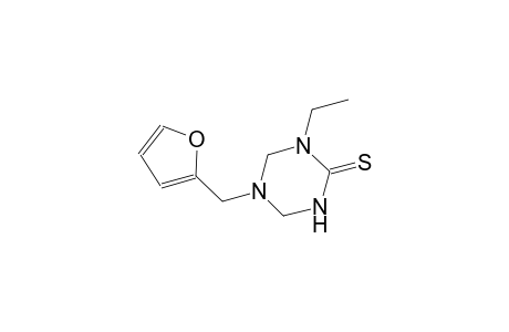 1-ethyl-5-(2-furylmethyl)tetrahydro-1,3,5-triazine-2(1H)-thione
