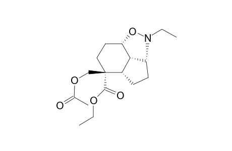 (1R*,4S*,7R*,8S*,11S*)-7-Acetoxymethyl-7-ethoxycarbonyl-2-ethyl-2-aza-3-oxatricyclo[6.2.1.0(4,11)]undecane