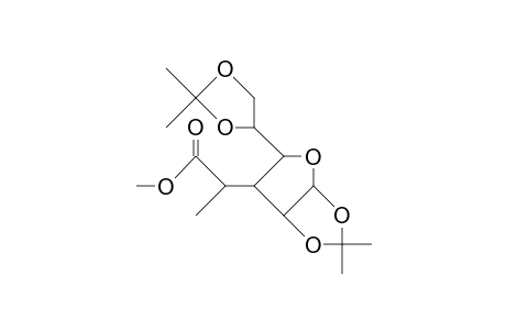 3-C-(1'R-Methoxycarbonyl-ethyl)-3-deoxy-1,2:5,6-di-O-isopropylidene.alpha. D-allofuranose