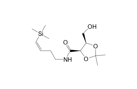 (2R,3R)-4-hydroxy-2,3-(isopropylidenedioxy)-N [(Z)-4-(trimethylsilyl)-3-butenyl]butanamide