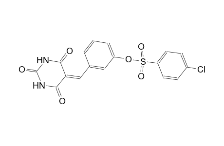3-[(2,4,6-trioxotetrahydro-5(2H)-pyrimidinylidene)methyl]phenyl 4-chlorobenzenesulfonate