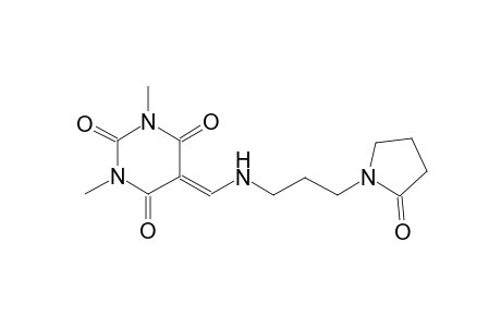 2,4,6(1H,3H,5H)-pyrimidinetrione, 1,3-dimethyl-5-[[[3-(2-oxo-1-pyrrolidinyl)propyl]amino]methylene]-