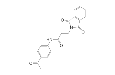 N-(4-Acetylphenyl)-3-(1,3-dioxo-1,3-dihydro-2H-isoindol-2-yl)propanamide