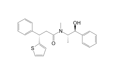 (+)-(3S,1'S,2'S)-N-(1'-Hydroxy-1'-phenylpropan-2'-yl)-N,4,4-trimethyl-3-phenyl-3-(thien-2-yl)propanamide