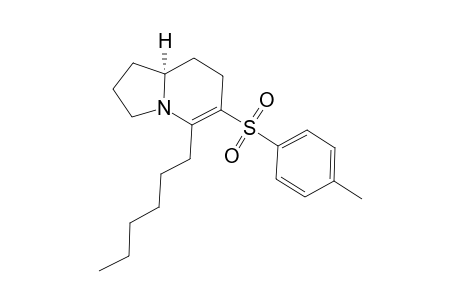 (-)-(8aS)-5-n-Hexyl-6-(p-toluenesulfonyl)-.delta.-(5,6)-indolizidine