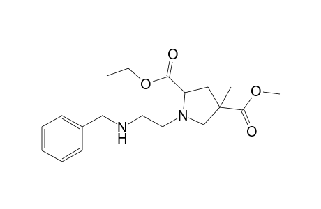 1-(2-Benzylaminoethyl)-2-ethoxycarbonyl-4-methoxycarbonyl-4-methyltetrahydropyrrole