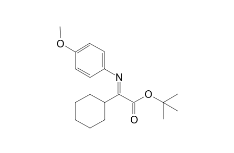 Tert-Butyl 2-cyclohexyl-2-((4-methoxyphenyl)imino)acetate